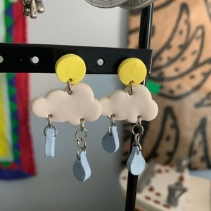 Rainy clouds earrings